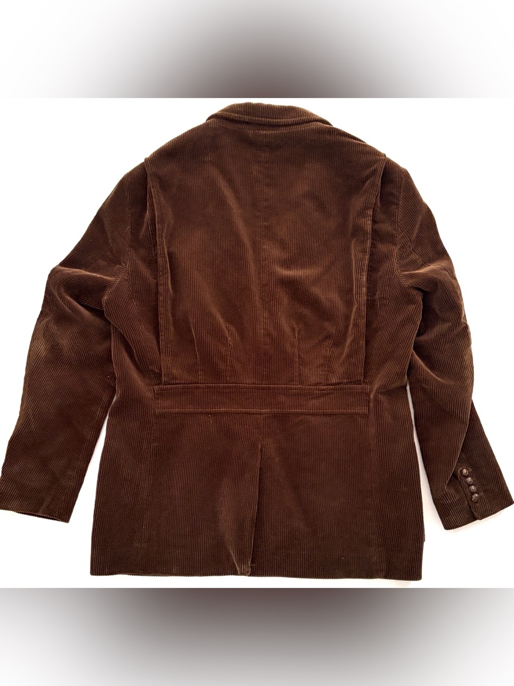 Polo Ralph Lauren Vintage Brown Corduroy 100% Cotton Sport Coat Blazer Large - Picture 10 of 16